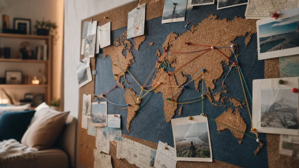 Carte du monde en liège : comment choisir et personnaliser votre mur de souvenirs