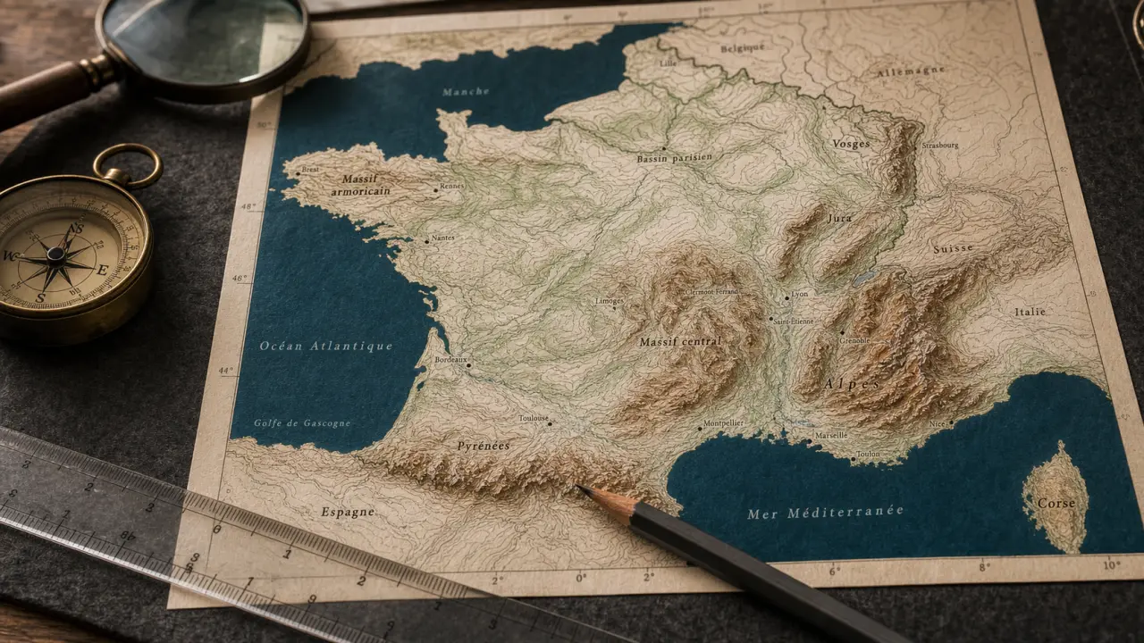 carte montagne de france : massifs et sommets