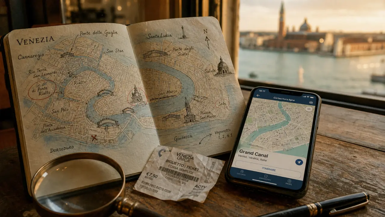 Carte venise : sestieri, vaporetto et quartiers où dormir