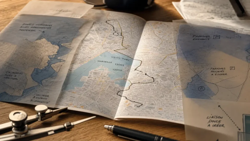 Plan de Marseille : lire le centre, les plages et le Vieux-Port sans se tromper
