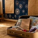 Projet tour du monde maternelle : cahier de langage et mascotte sur carte du monde