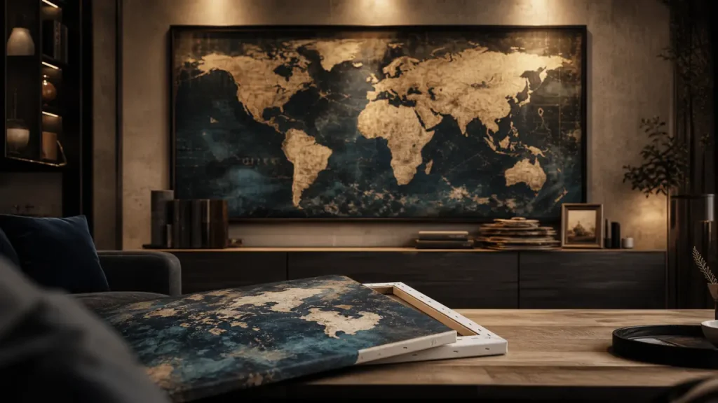 Tableau monde : comment choisir la carte idéale pour sublimer votre intérieur ?