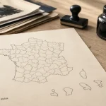 Carte de france departement vierge à imprimer, DOM inclus