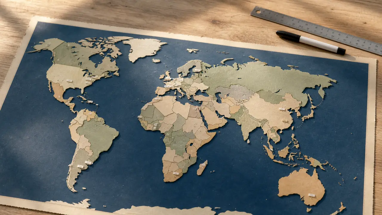 Carte du monde 2025 : politique ou Mercator, au choix