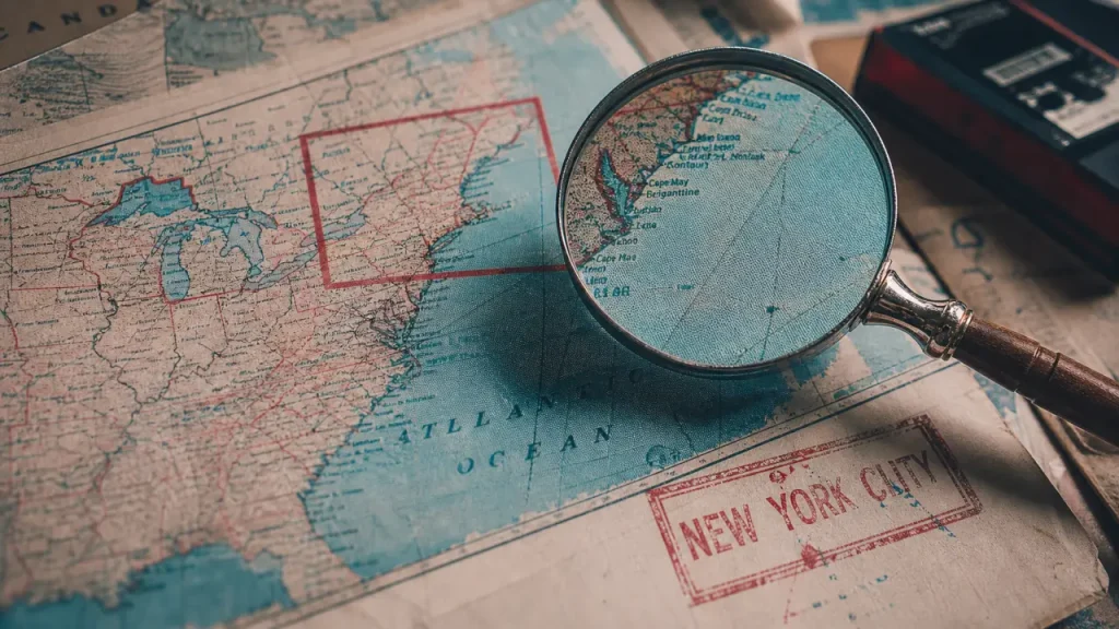 New York se trouve où sur la carte du monde ? Ville, État et côte Est