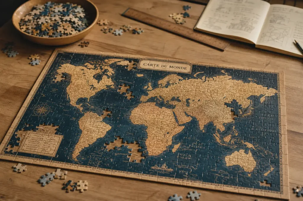 Puzzle carte du monde : 92 pièces, carte 3D ou 5000 pièces, lequel choisir ?