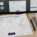 Carte du monde imprimable à compléter, planisphère vierge à imprimer en PDF