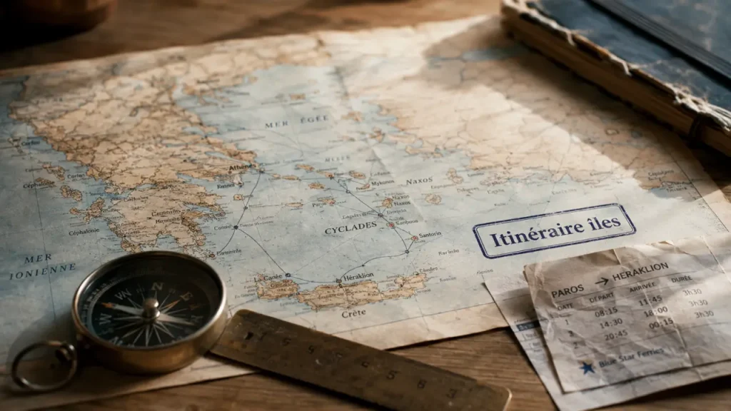 Carte des îles grecques : lire les Cyclades, la Crète, les Ioniennes et les liaisons maritimes