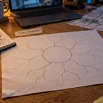 Cartes mentales vierges : feuille vierge à remplir