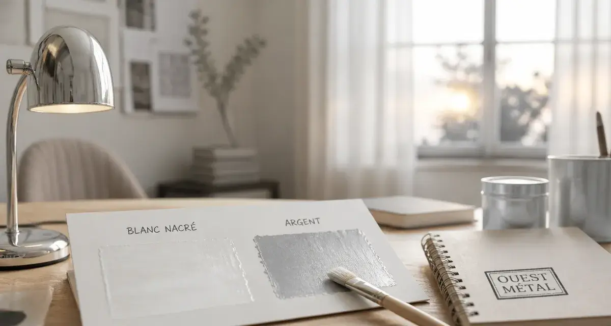 Feng shui couleur ouest : blanc et argent activent le métal, bleu profond éteint