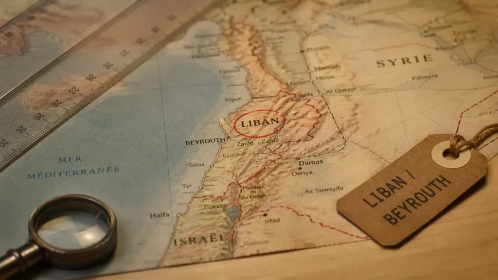 Où se trouve le Liban sur la carte du monde ? Méditerranée, Syrie, Israël