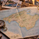 Majorque carte du monde : Palma, plages et reliefs