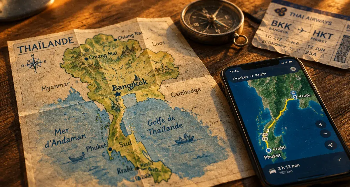 Carte thaïlande : repères pour préparer un itinéraire
