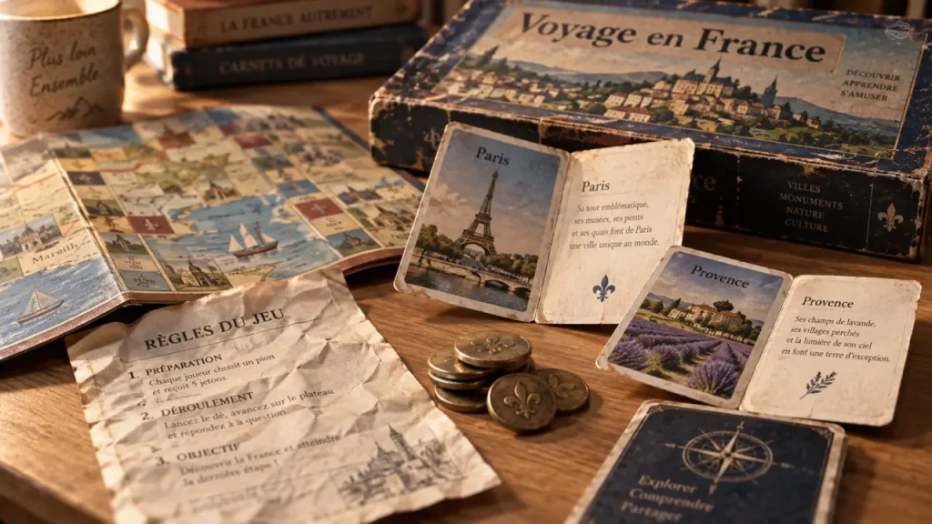 Six villes, trois éditions : que faut-il savoir sur le jeu Voyage en France ?